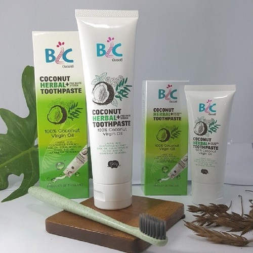 12x120g Wholesale BLC Coconut Oil Herbal toothpaste,Natural white,Fluoride free - Picture 18 of 21
