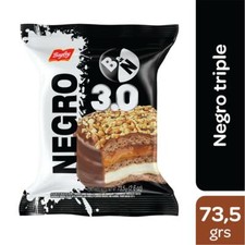 Alfajor BAGLEY Negro 73,5 Gr + Alfajor Blanco 73,5 Gr total 24 unidades