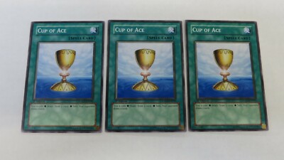 3x CUP OF ACE 1ST EDITION LODT-EN050 SPELL CARD PLAYSET COMMON YUGIOH
