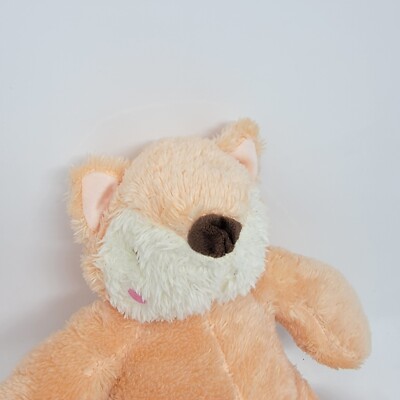 Silver One 12  Super Soft Sitting Fox Peach  Plush