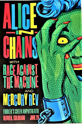 Alice in Chains Poster Cardstock Concert Poster - 12