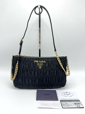 PRADA Tessuto Tasche Handtasche Bag Pochette Schultertasche Crossbody Clutch