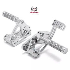 Polish Billet Aluminum Forward Controls Harley  Fatboy 1984 to 1999