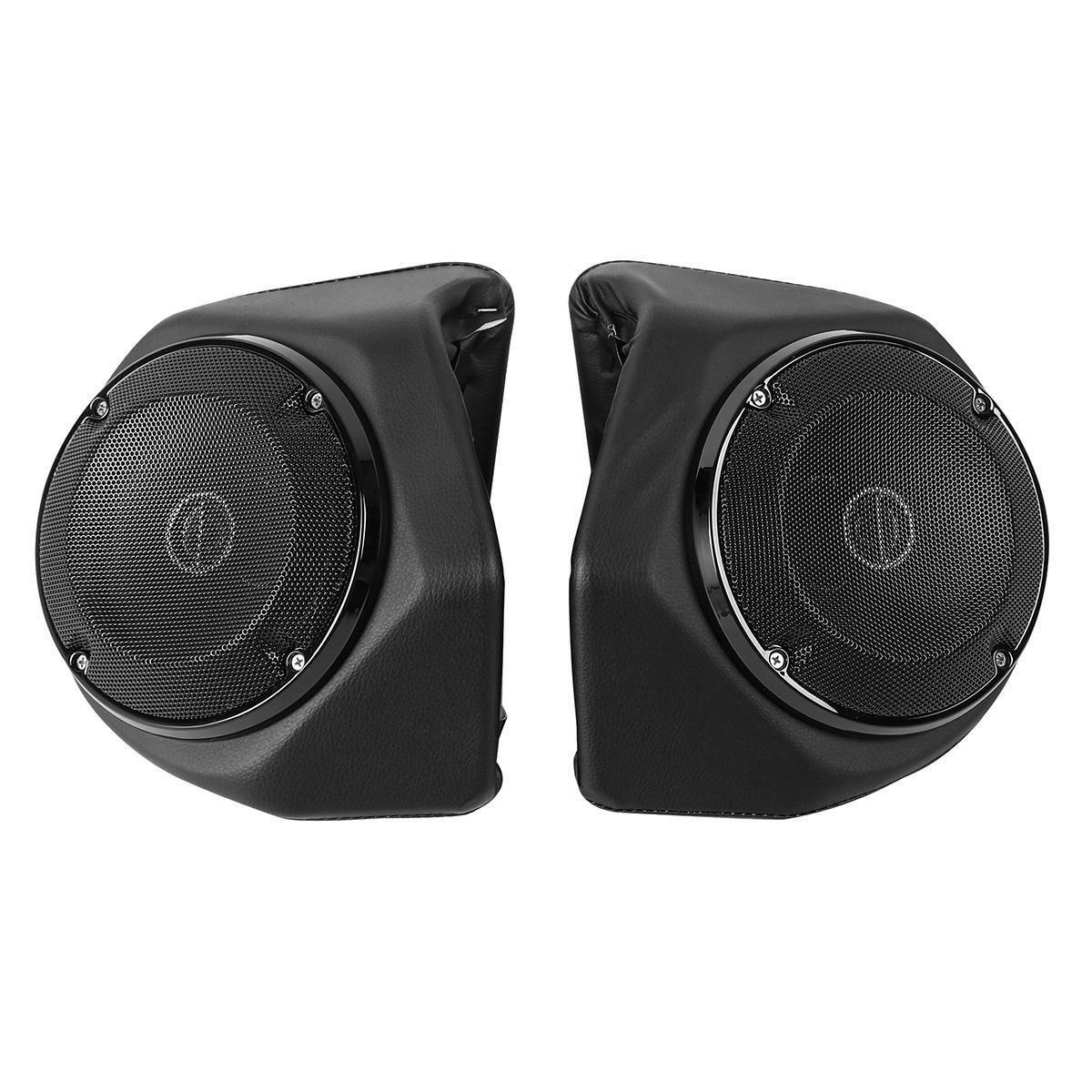 Black King Trunk 6.5'' Rear Speakers Pods 【67%OFF!】 即発送可能 For Pak Harley Tour Touring Fit 14-21