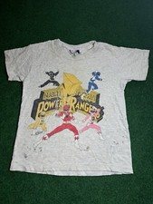 Mighty Morphin Power Rangers 90s Vintage Youth Small 7/8 T Shirt TV Promo 14x17