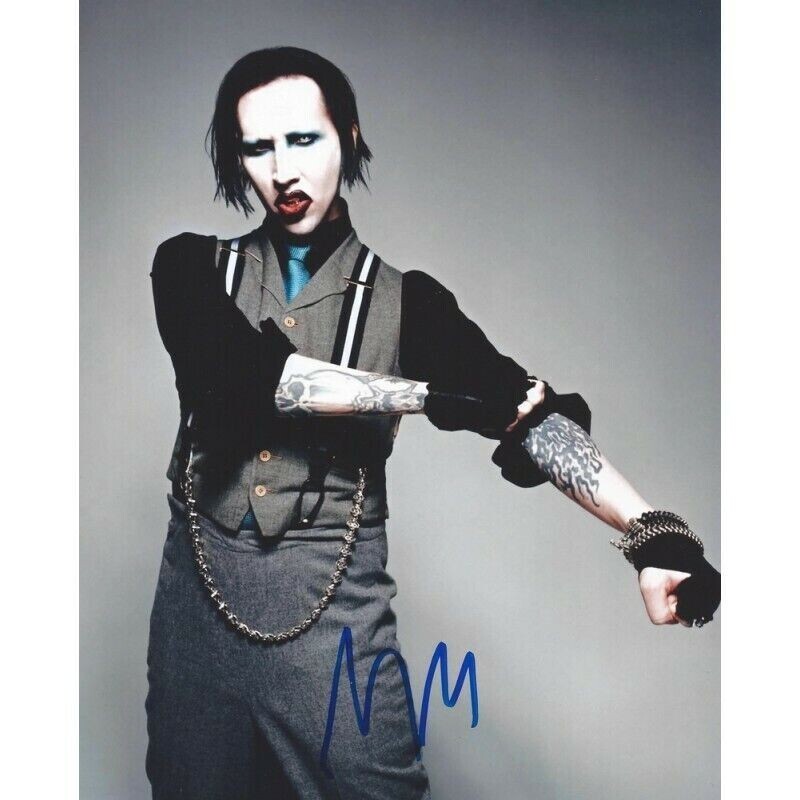 Marilyn Manson Autographed SIGNED 8 x 10 PHOTO REPRINT | eBay