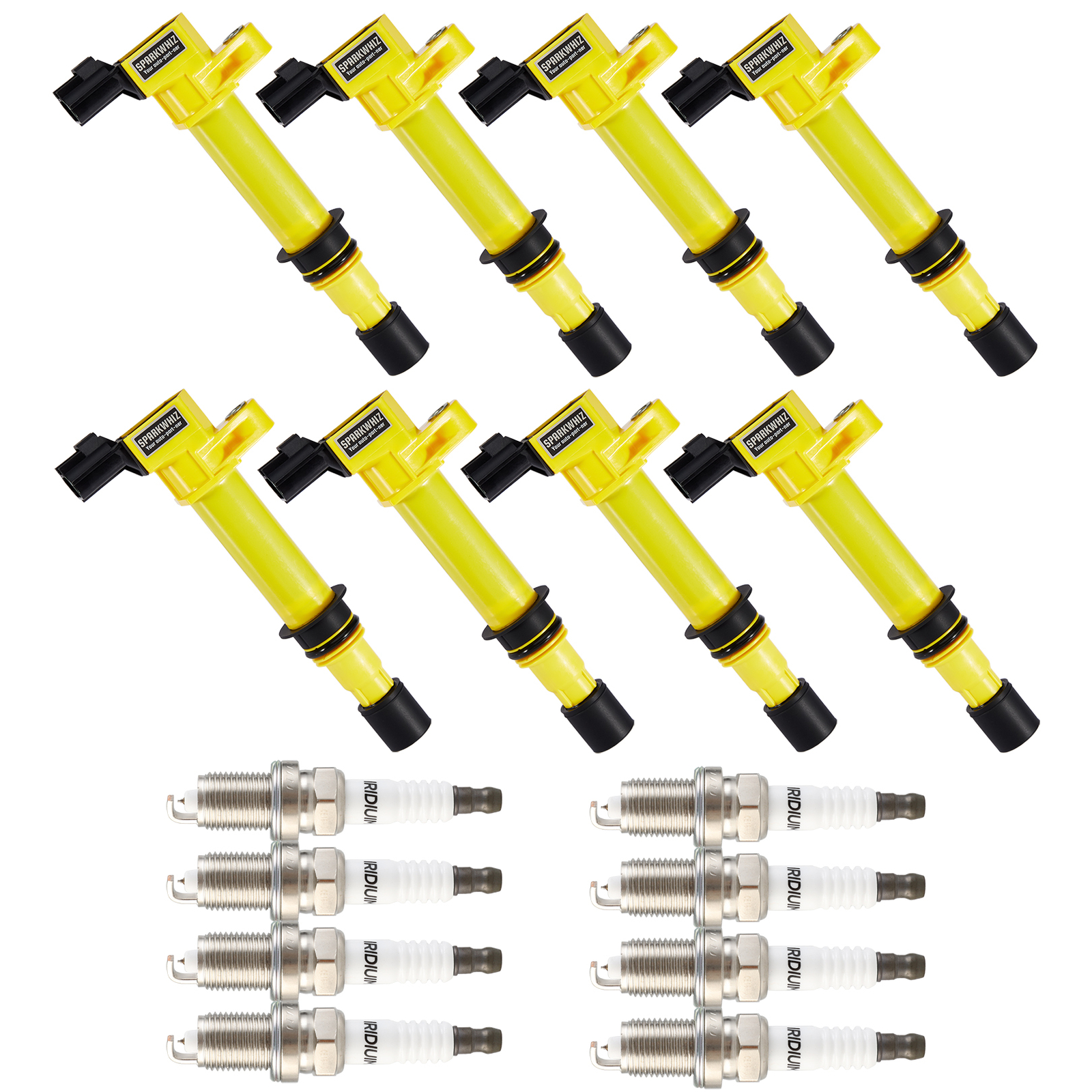 Set of 8 Ignition Coil Pack and Spark Plugs For Dodge Durango 4.7L V8 2000-2007