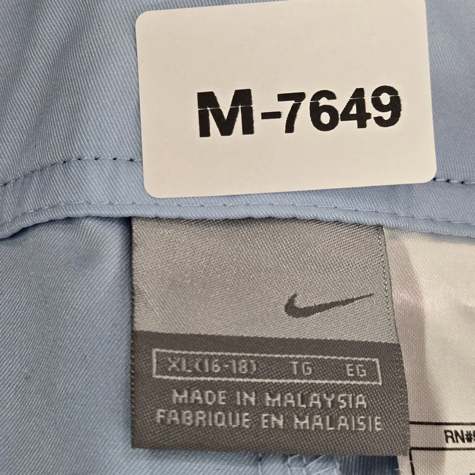 Pantalones de golf vintage Nike para mujer XL (16-18) azul capri entrepierna 25" Y2K Foto 2 de 4