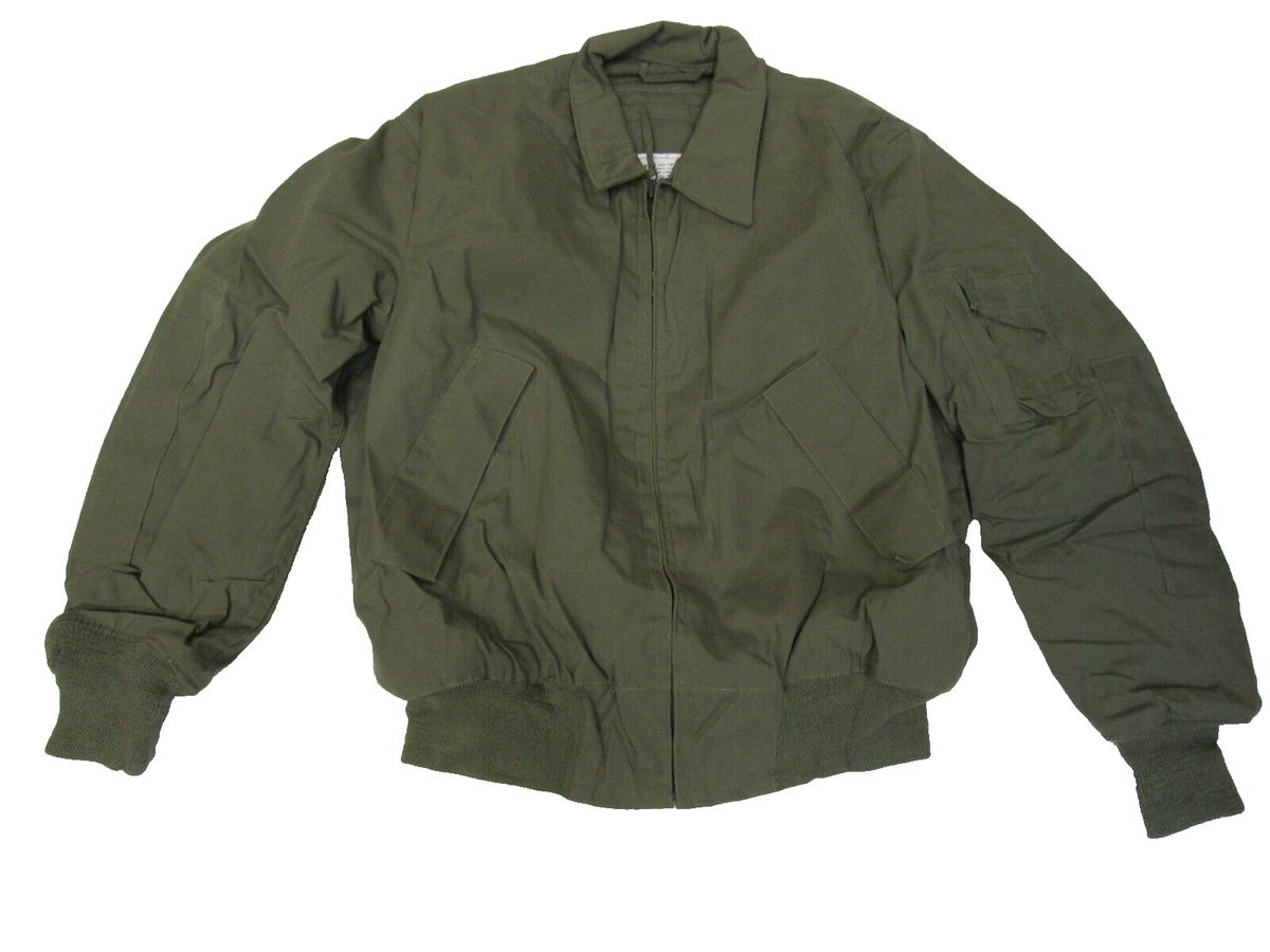 US CVC Tanker Jacket Cold Weather OD 1989 Medium Long ISRATEX 100