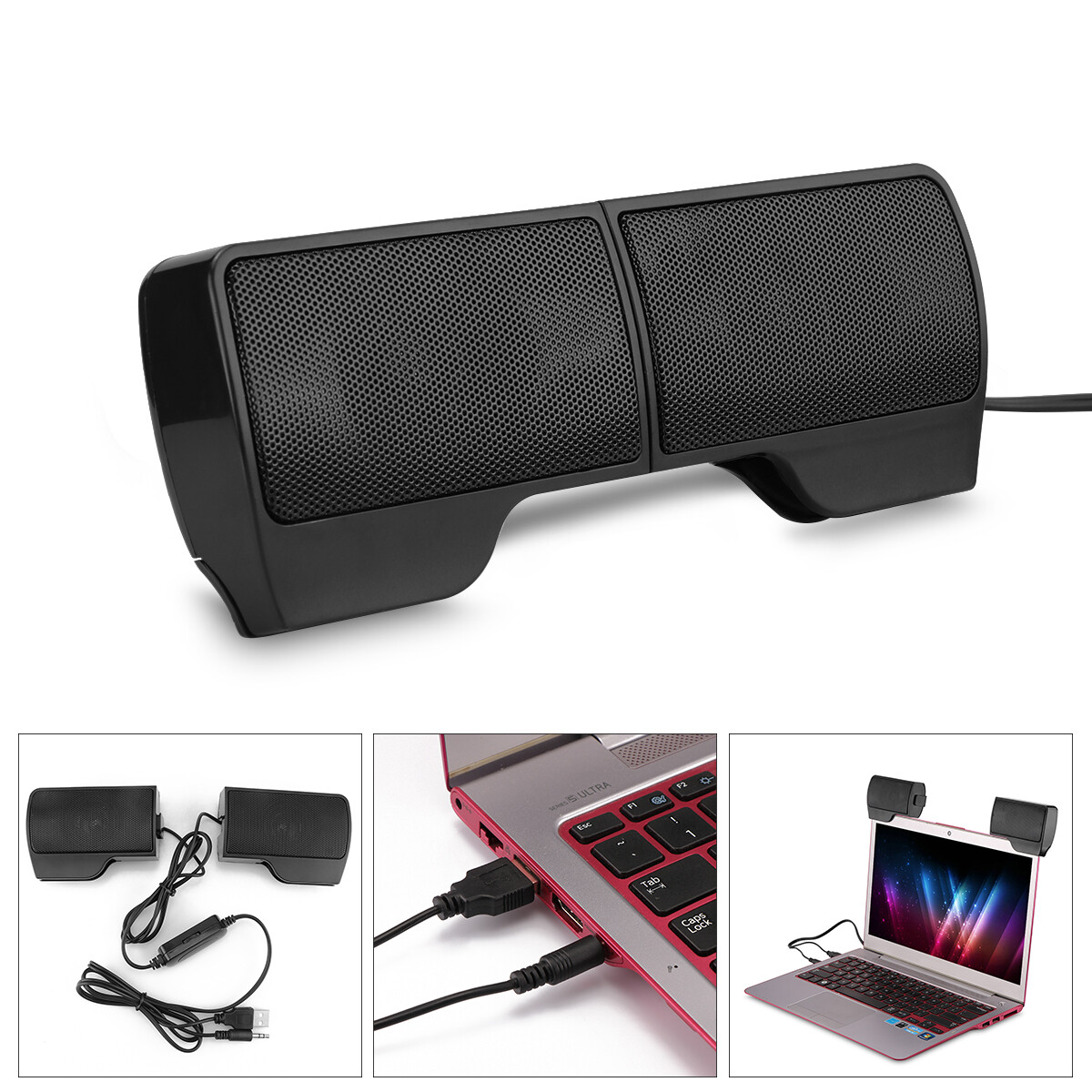 clip on laptop speakers