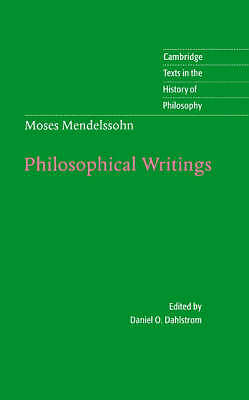 Moses Mendelssohn: Philosophical Writings Mendelssohn Dahlstrom Hardback
