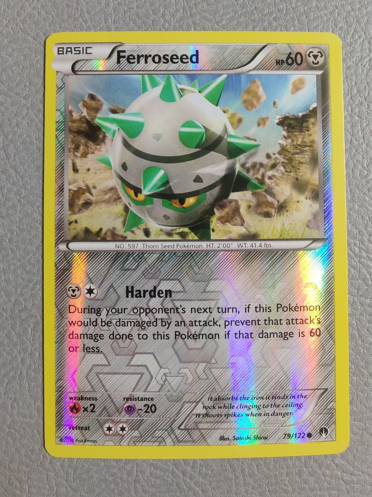Ferroseed Reverse Holo | NM/M | XY BREAKpoint 79/122 | Pokemon