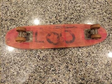 60's Sidewalk Surfboard 22" x 5.5" Vintage Complete SKATEBOARD LOO?