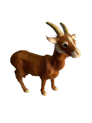 StealStreet Furry Nanny Goat soft Fur Glass Eyes 8 1/2 StealStreet Furry Nanny Goat Soft Fur Glass Eyes Retired Model Approx 8.5\