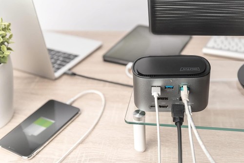 Digitus - Docking Station USB-C a 11 Porte, alloggiamento M.2 SSD - Photo 6/8