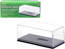Collectible Acrylic Display Show Case Black Plastic Base for 1/64 Scale CARZ