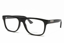 Gucci Optical Men's Eyeglasses Square Plastic Frame GG1117O-001 Black 56mm NEW 