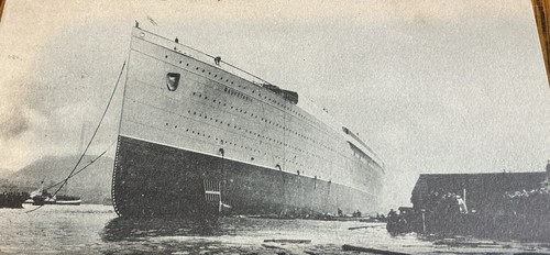 Printed Card - Launch of R M S Mauretania 20th September 1906 - Picture 2 of 7
