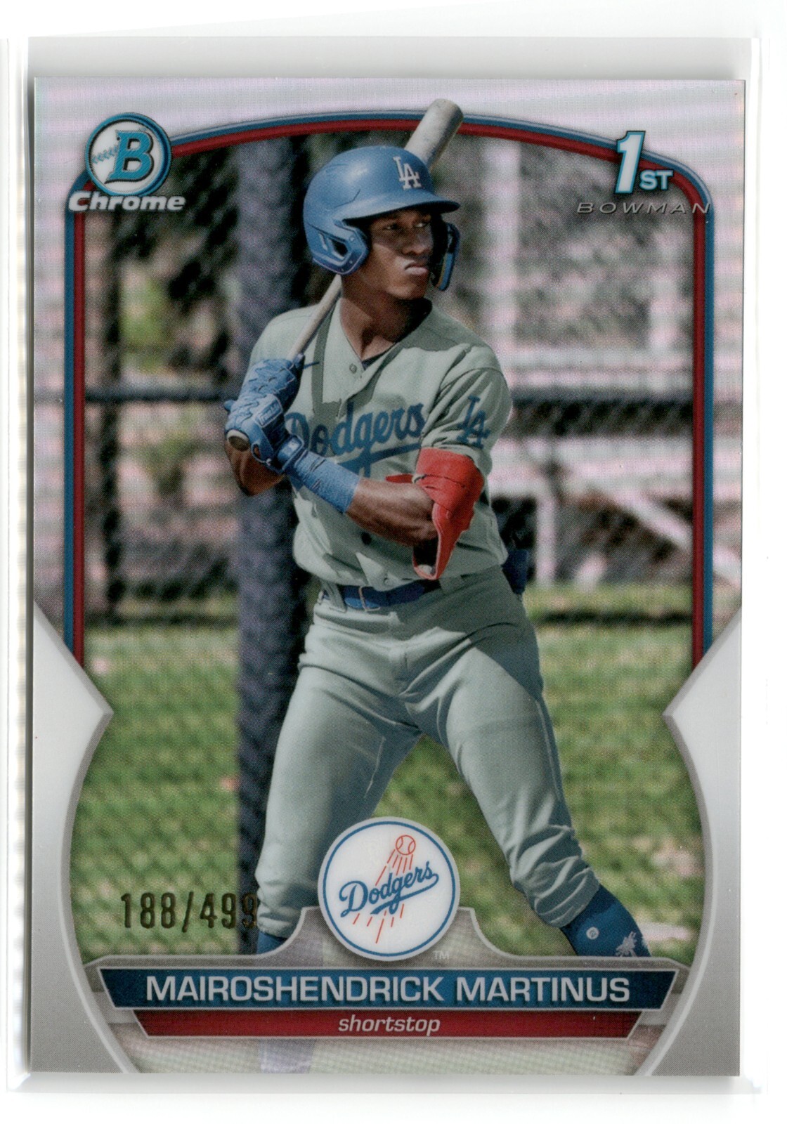 2023 Bowman Chrome Prospects Refractors Mairoshendrick Martinus #BCP-55 1st /499