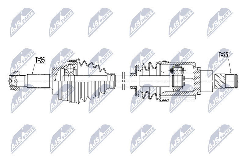 Arbre de transmission pour Nissan Micra IV anti-fuite d'huile de boîte de vitesses manuelle
