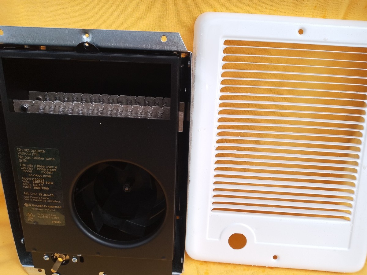 Cadet Wall Fan Heater 2000 Watt 67507 with THERMOSTAT FAST FREE SHIPPING  GUARNTD | eBay