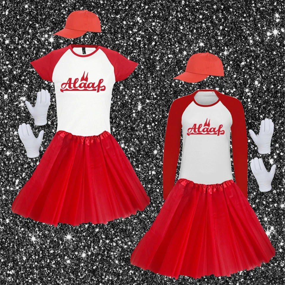 CSS Alaaf T-Shirt Kostüm Köln Tütü Tutu Longsleeve Shirt Karneval Fasching rot weiß