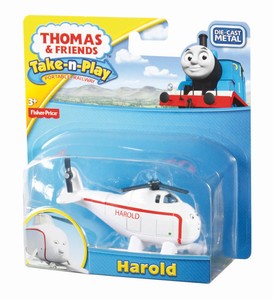 Thomas the train take n play HAROLD | eBay