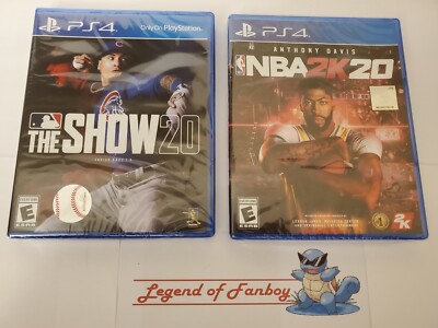 New * NBA 2K20 + MLB The Show 20 - ps4 Sony PlayStation 4 * Sealed Game lot *