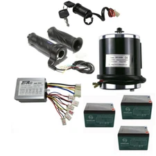500W 36V Brush Electric Motor Controller & Battery kit for Go Kart ATV Scooter