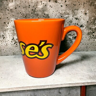 New Reese's Peanut Butter Cup Orange Ceramic Coffee Mug