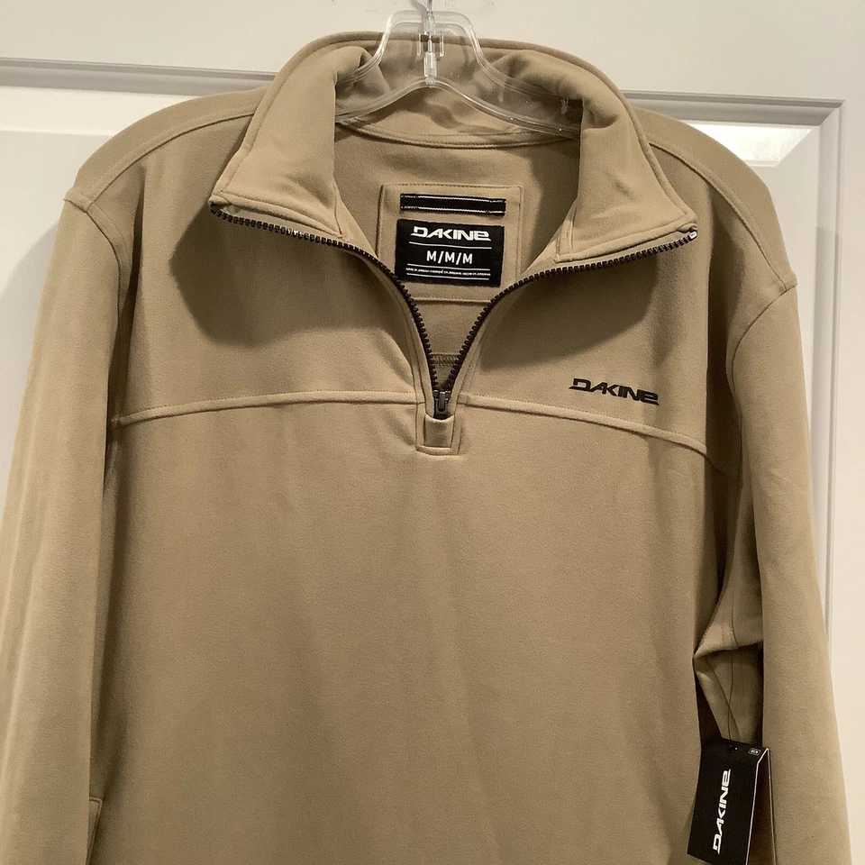 Pullover polar Dakine beige medio 1/4 cremallera para hombre nuevo con etiquetas (precio de venta sugerido por el fabricante 89 USD) Foto 4 de 4