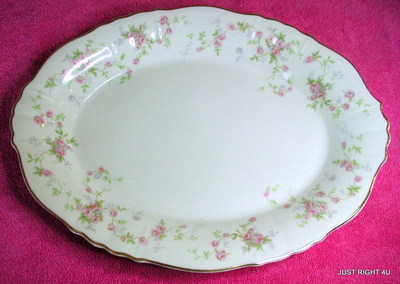Hanover China (Primrose - Cream) 12'' OVAL PLATTER EUC