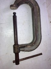 Vintage Wilton Heavy Duty No. 406 C-Clamp Drop Forged Steel Made in USA