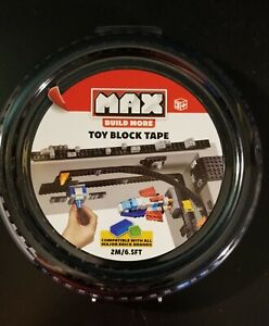 6.5 FT GRAY 2 Stud Details about  / MAX Build More Toy Block Tape