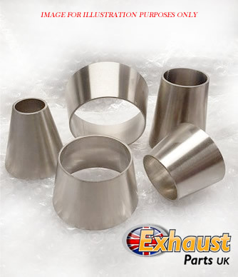 Stainless Steel Reducer Cone Exhaust Adapter - 4" To 3" Custom Joiner/Connector