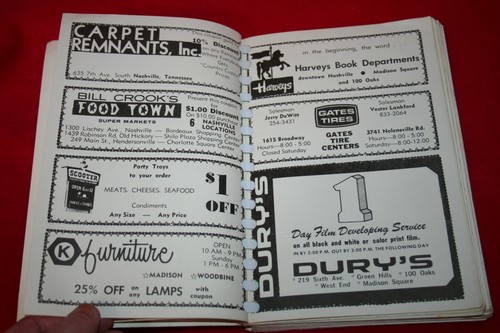 Vintage 70s WKDA Modern Country COOKBOOK Nashville TN AM FM Radio Station RARE - Foto 4 di 6