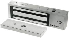 1200-Lb Electromagnetic Lock Set - 2 Pack, Adjustable, 12/24 VDC, Aluminum Housi