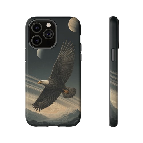 For iPhone | Samsung Galaxy | Pixel Phone Case - Eagle Flying Celestial Planets - 第 61/242 張圖片