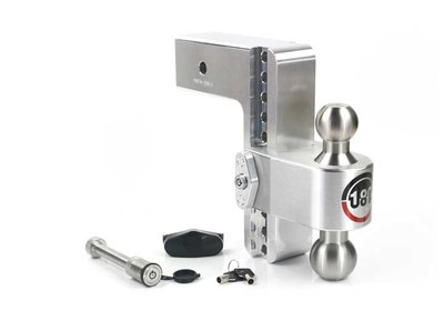 Weigh Safe LTB8-3-KA Turnover Ball 8'' Drop Hitch w/3'' Shank Keyed Alike w/WS05