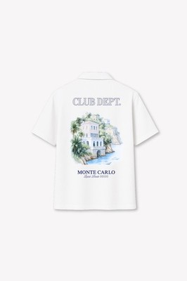 Club Dept - Monaco Residence | Streetwear Oversize | Weiss | Sommer Kurzarm Hemd