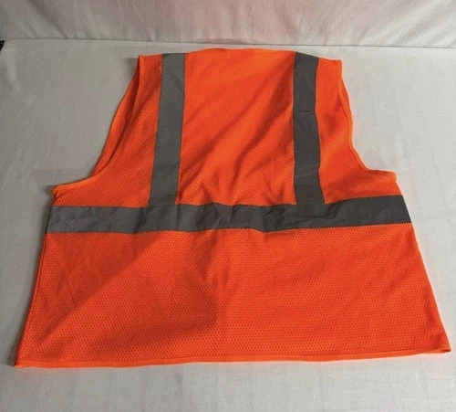 Pyramex Type R Class 2 mesh surveyor safety vest in high-visibility orange image 2