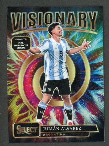 2025-26 Panini Select Road to FIFA World Cup Julian Alvarez Visionary SP #8