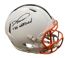 Denzel Ward Signed Cleveland Browns Full Size Helmet "The Warden" COA Football