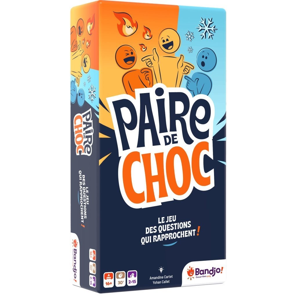 Jeu de société Paire de Choc Bandjo idéal pour animer vos apéritifs en famille
