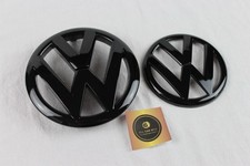 Volkswagen Golf Mk6 2008-2012 Front + Rear Gloss Black Replacement Badges