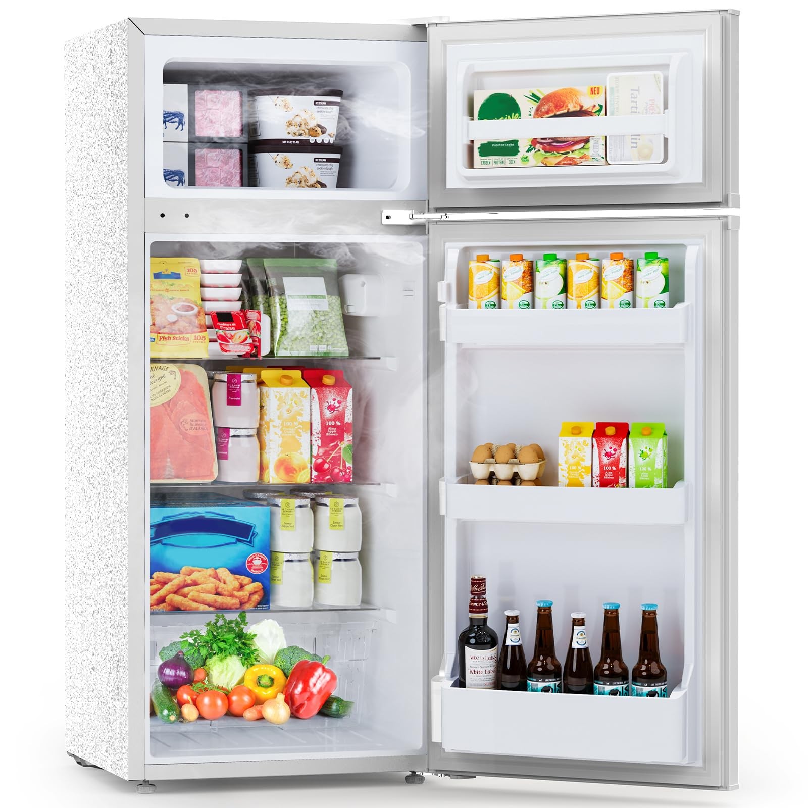 With Freezer 2-door Compact Refrigerator With 2