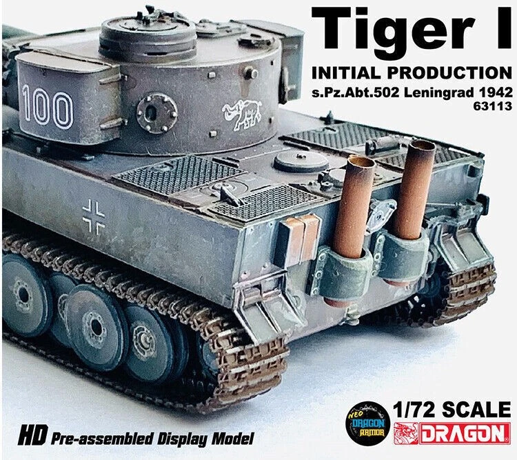 Dragon 1/72 German Tiger tank 502nd Heavy Panzer Battalion Leningrad 1942 New - Image 3 of 4
