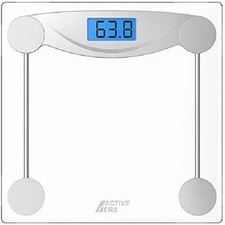 Active Era BS-03S Ultra Slim Digital Bathroom Scales Glass LCD Display Brand NEW