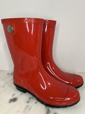 UGG Womens Sienna Mid-Calf PVC Rubber Rain Boot US Women Size 8