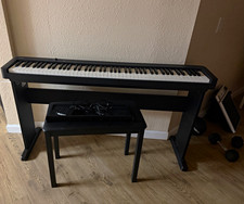 Casio CDP-S90 88-Key Weighted Digital Piano w/ Stand Bench Pedal, Black